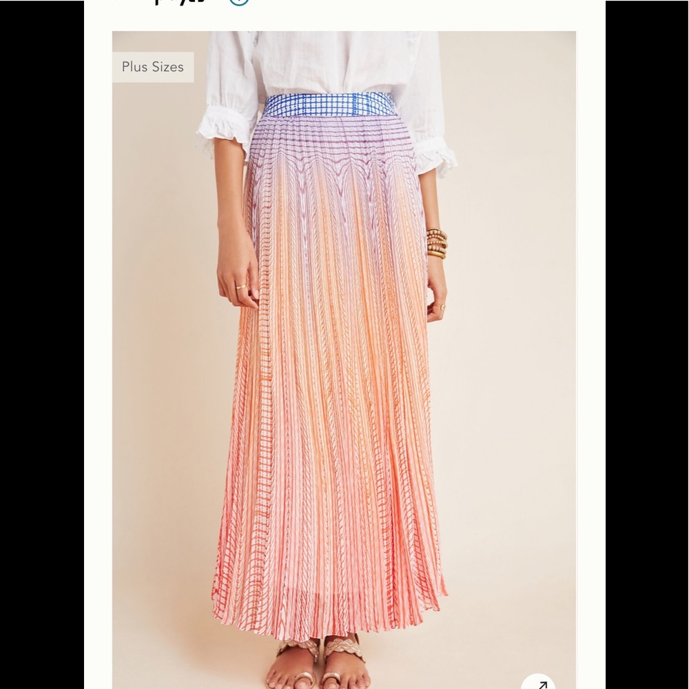 Anthropologie Maxi Skirt 0 worn once